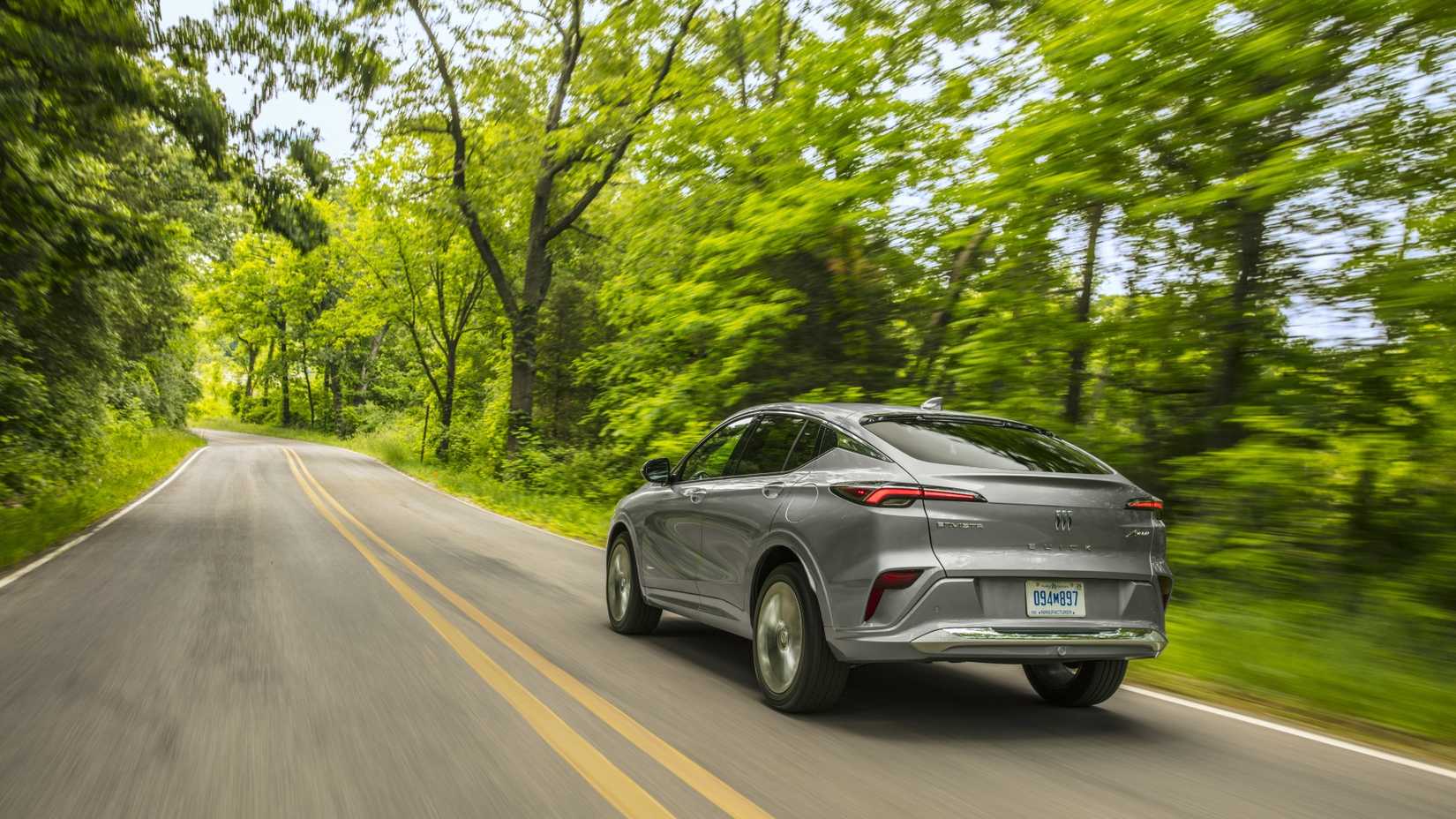Rear 3/4 shot of a 2024 Buick Envista