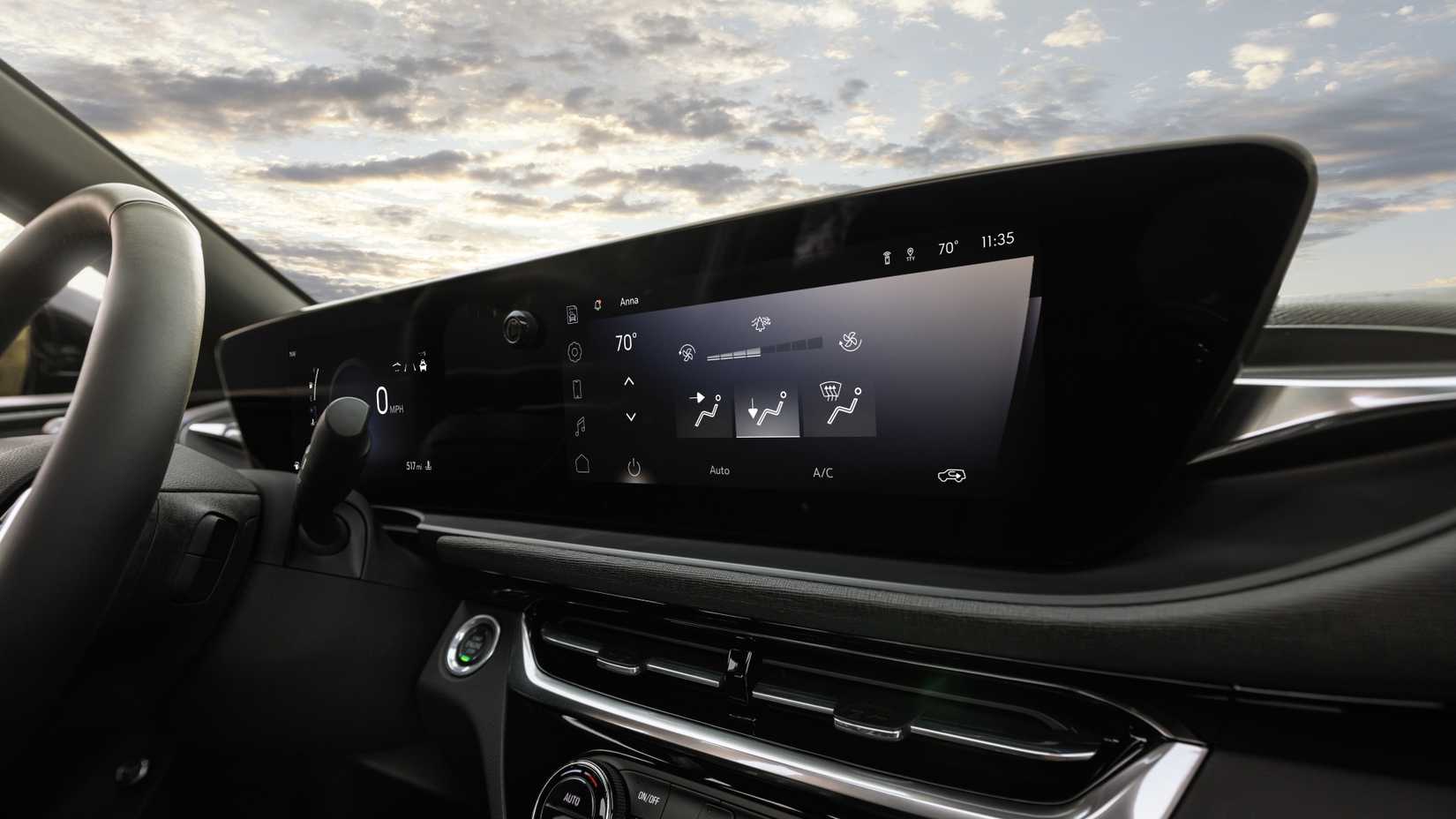 Infotainment screen in a 2024 Buick Envista