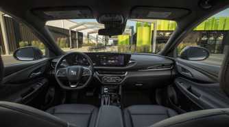 Interior shot of the dashboard in a 2024 Buick Envista