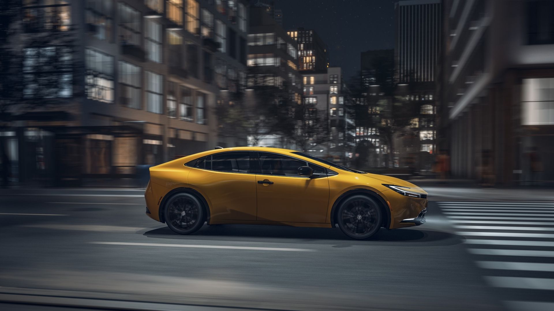 Side profile shot of a 2026 Toyota Prius