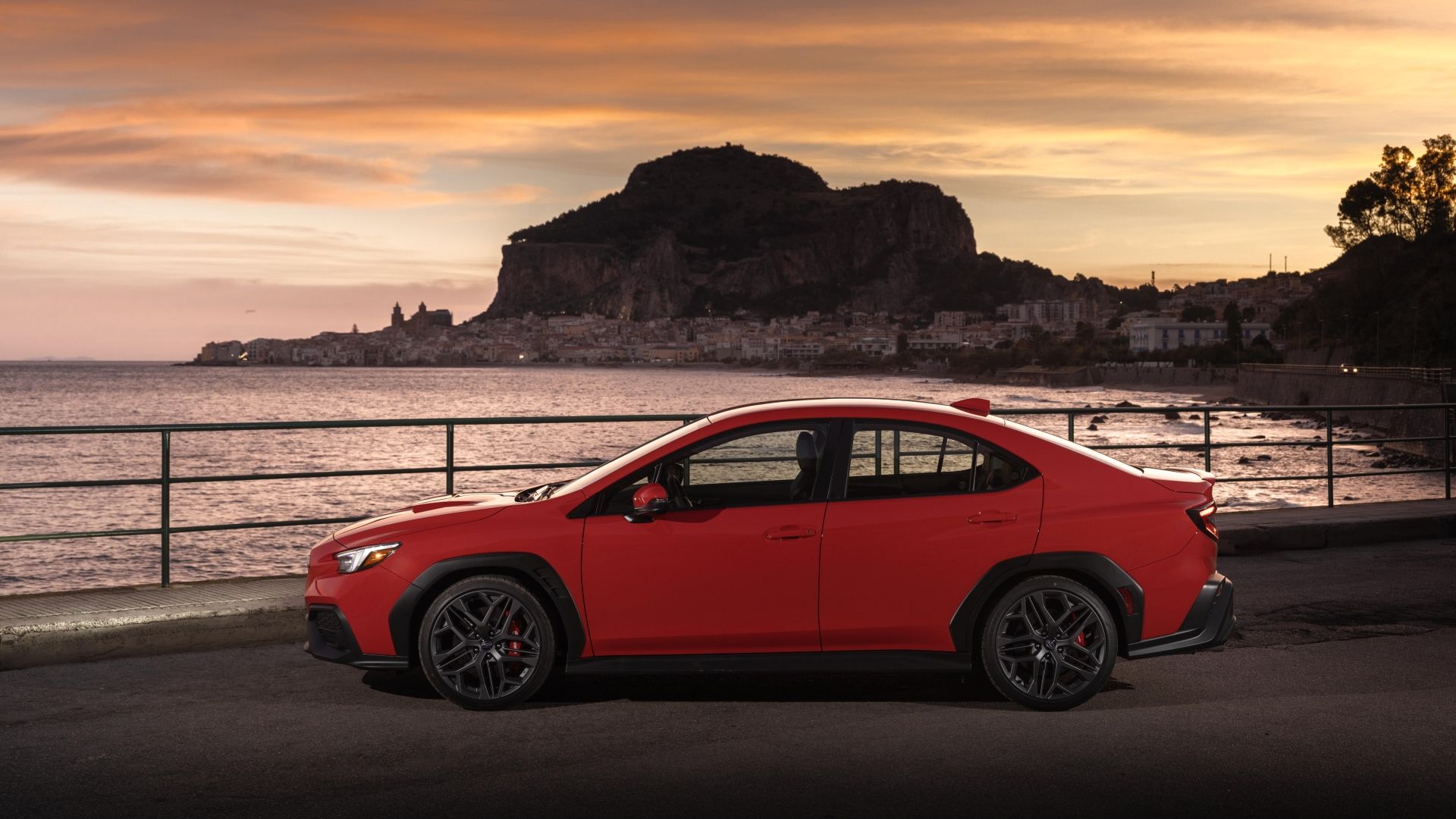 Side profile shot of a 2024 Subaru WRX