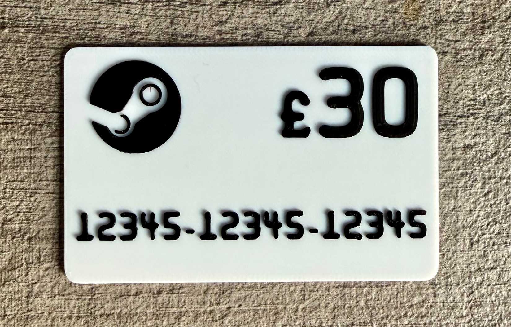 Tarjeta de regalo impresa en 3D por Dave W en Maker World.