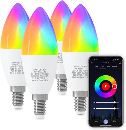 Oraluce E12 smart bulbs.