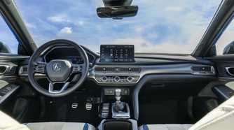 Interior shot of the dashboard in a 2026 Acura Integra