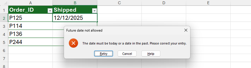3 must-know custom data validation formulas for preventing errors in Excel