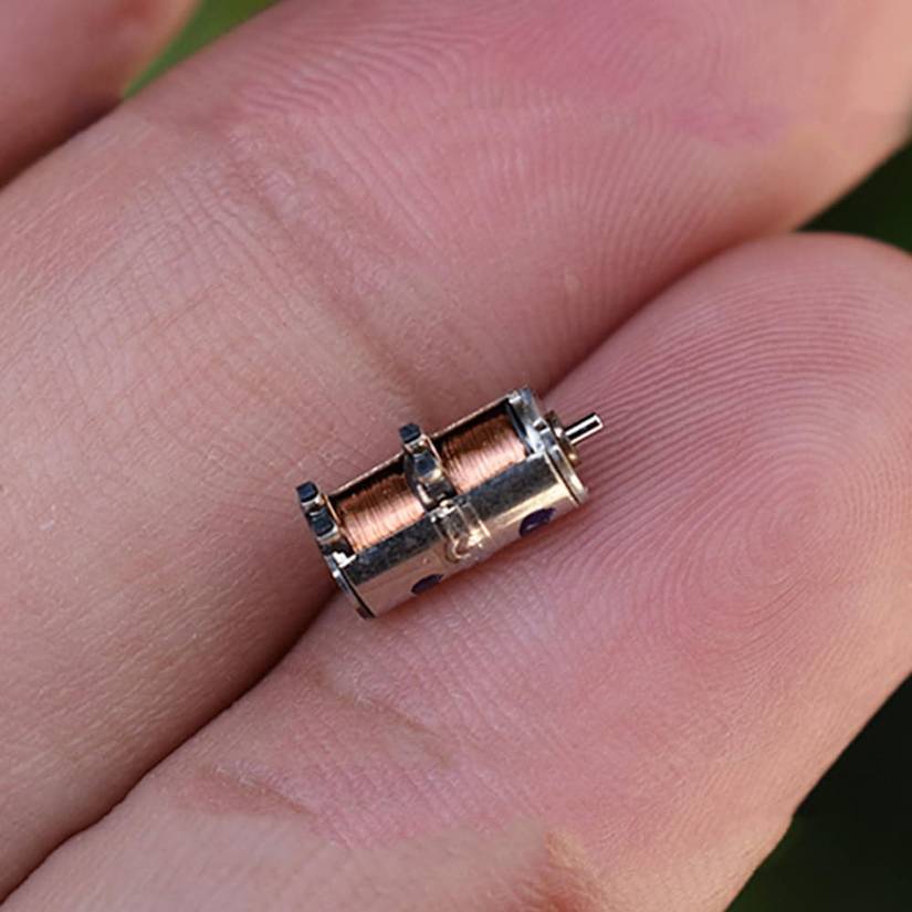 A Precision Stepper Motor in a hand