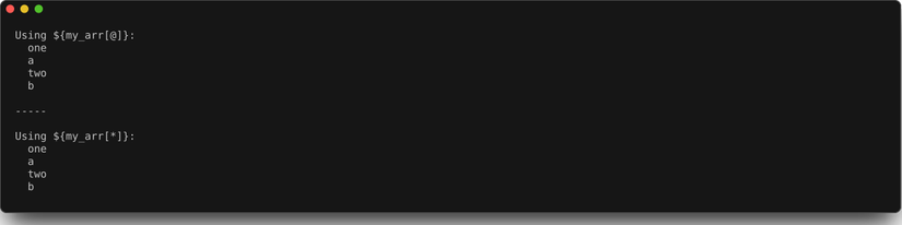 A beginner's guide on expanding Bash arrays and word splitting