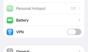 Airplane Mode turned on on an iPhone.