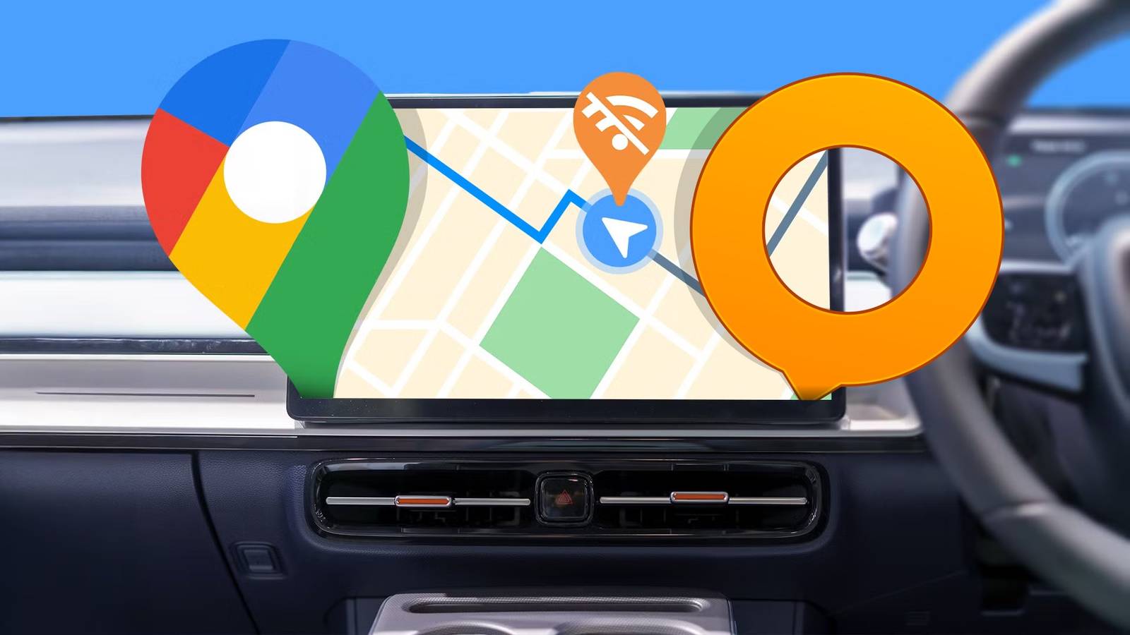 How to navigate with maps in Android Auto without cell service
