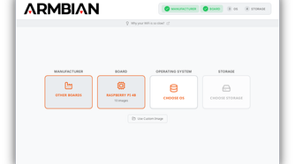 Armbian Imager main interface.
