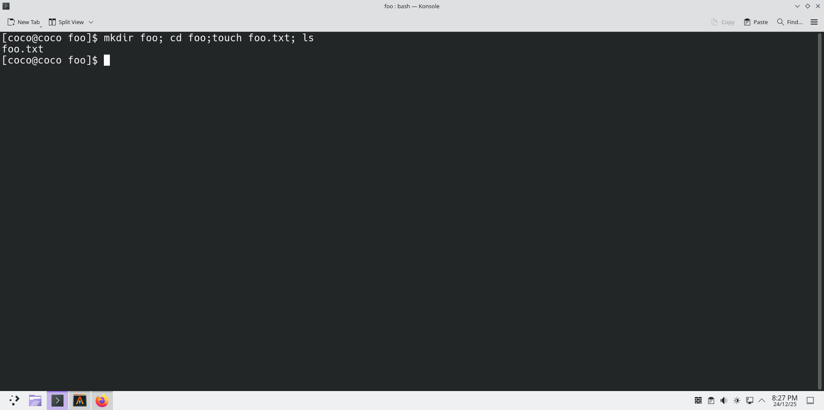Chain commands in the Linux shell.