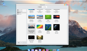 Changing the wallpaper on Linux Mint.