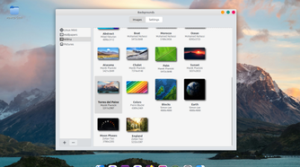 Changing the wallpaper on Linux Mint.