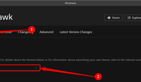 Click Settings, then click the drop-down menu to select your style.