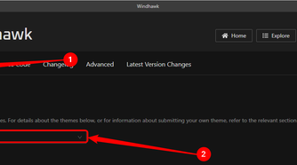 Click Settings, then click the drop-down menu to select your style.