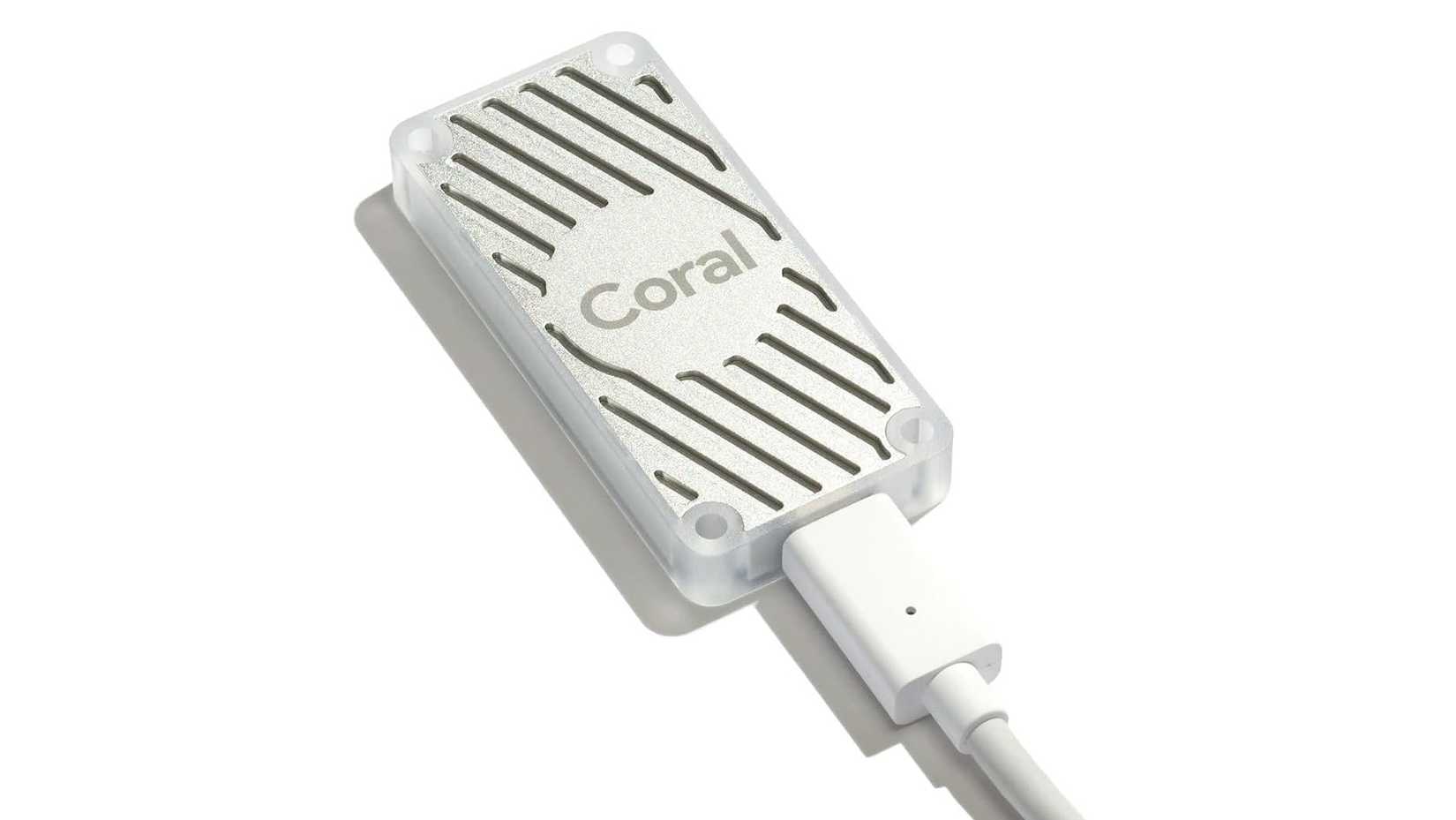 Acelerador de aprendizado de máquina Coral USB AI.
