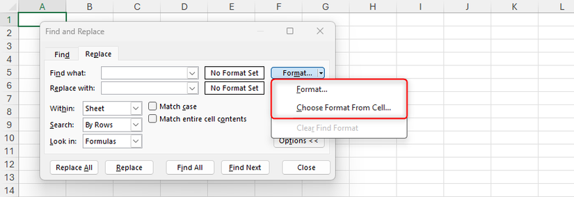 Stop using Format Painter in Excel: Find and replace formatting instead