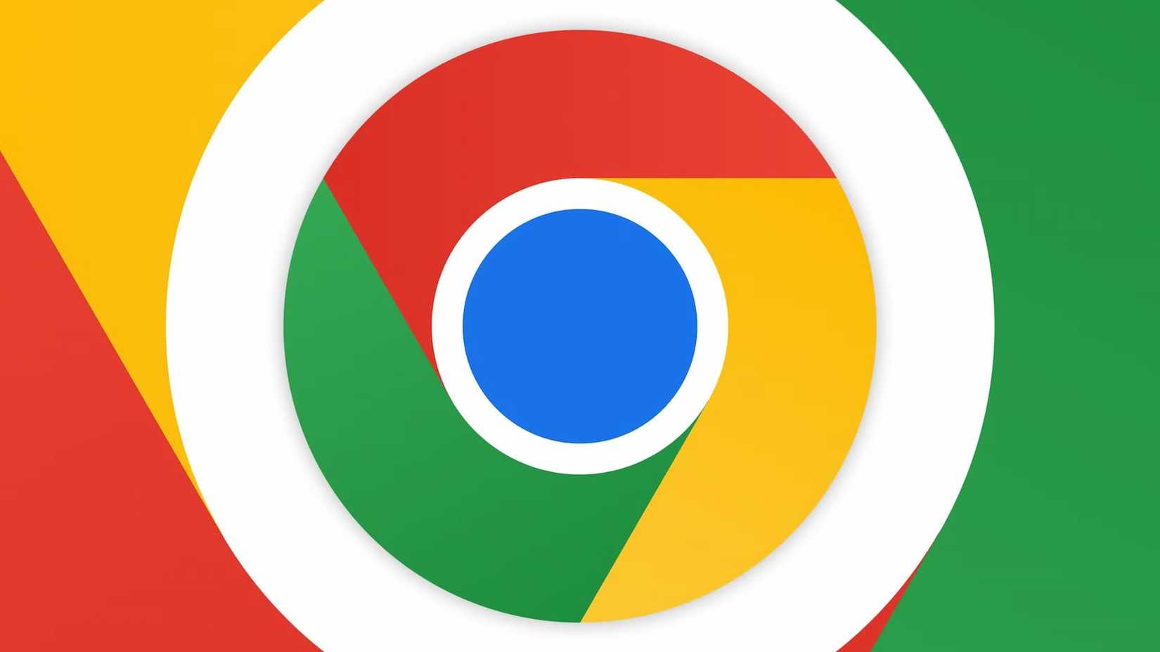 Google Chrome logo on a white and colorful background