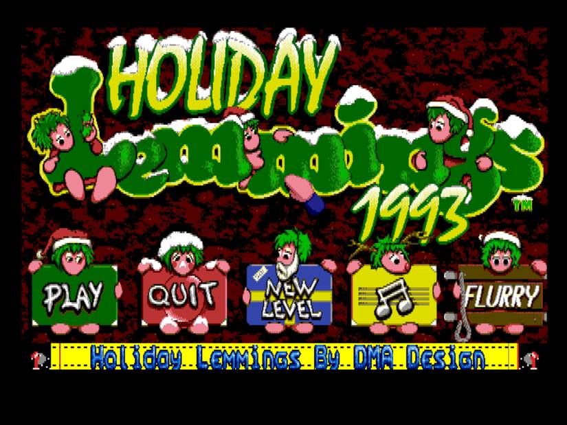 Holiday lemmings for Amiga.