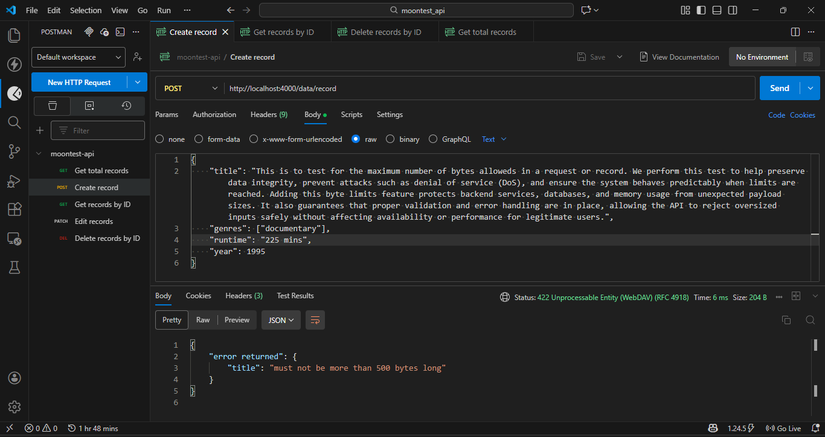 Image showing the use of Postman tool-7