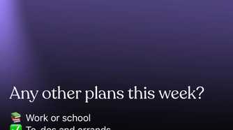 Setting up Tiimo by customizing plans.