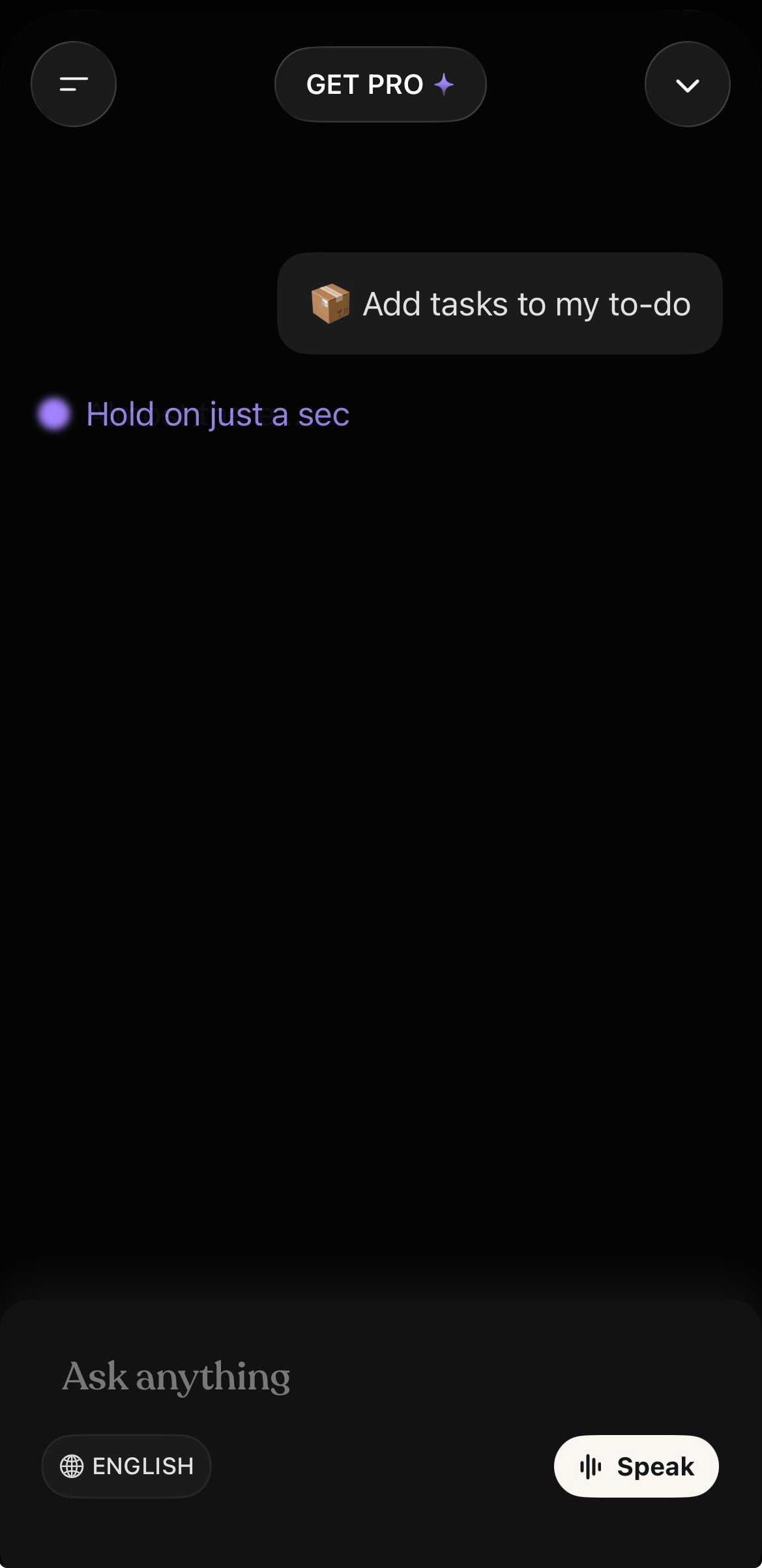 Chatting with Tiimo's AI planning assistant.