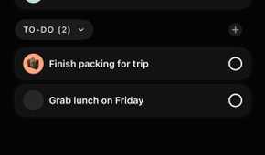 The to-do list on Tiimo.
