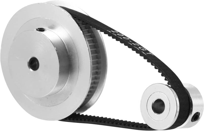 iplusmile 1set Synchronous Pulleys for Printers Wide Timing Belt Accurate Transmission Wear Resistant Design Variable Speed Compatible on a white background