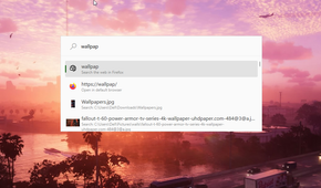 Searching files using PowerToys Run.