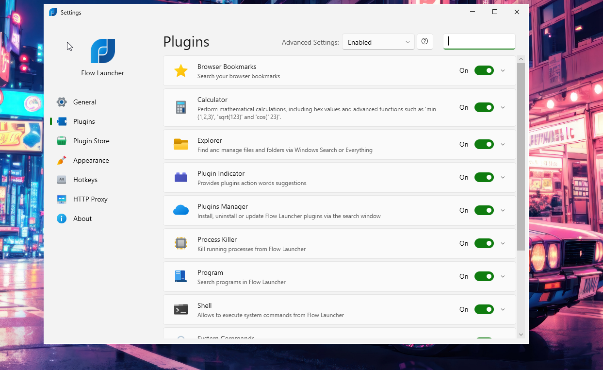 Using Flow Launcher plugins.
