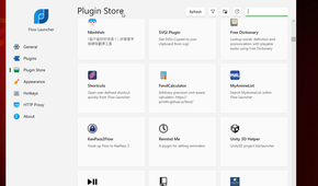 Plugin store to download Flow Launcher plugins.