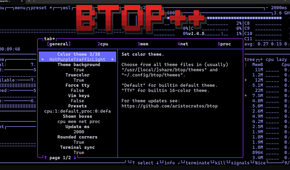Changing Btop++ skins.