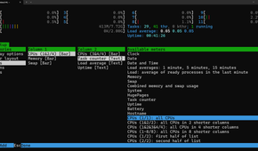 Adding meters to the Htop interface.