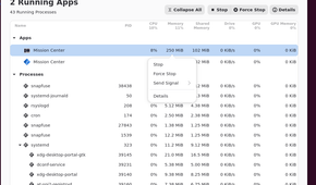 Mission Center apps.