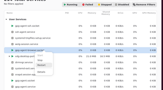 Mission Center active services.