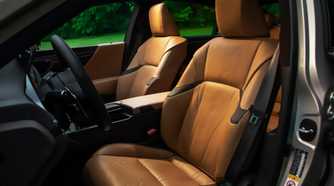 Shot of the front seats in a 2019 Lexus ES 300h