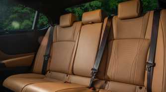 Rear seats in a 2019 Lexus ES 300h