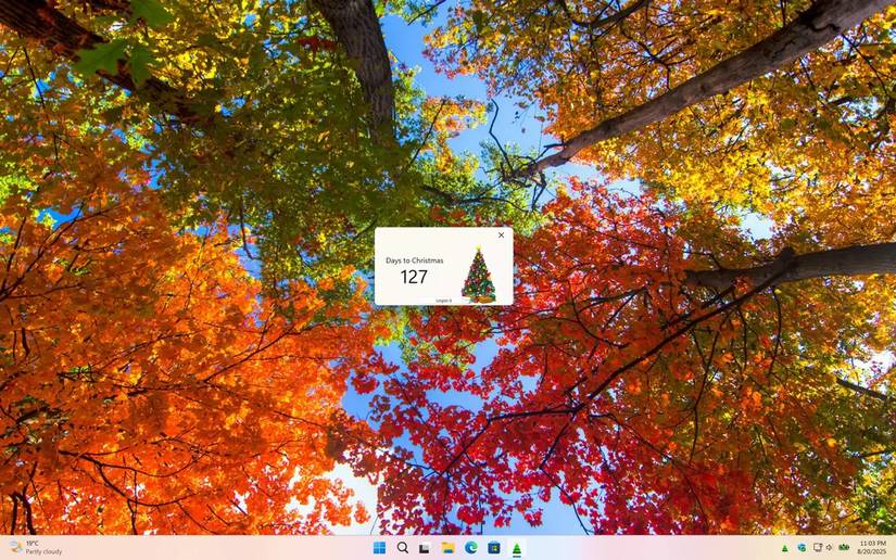 Christmas countdown widgets