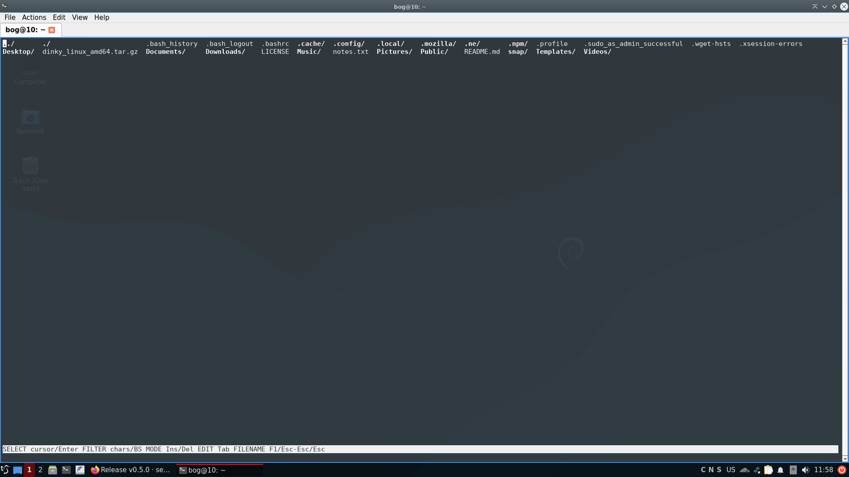Explorar y cargar archivos con el explorador de archivos Ne.