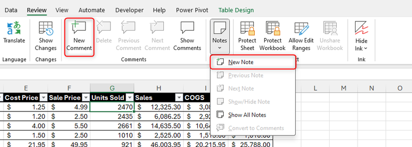 Data Notes Excel The secret Excel pop-up: How I create cell tips without using notes or ...