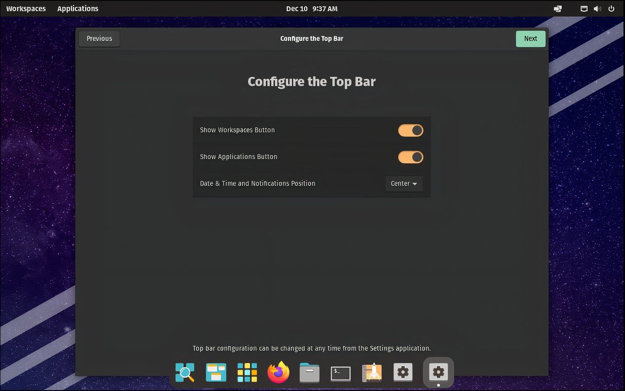 Pop!_OS Gnome tools workspace-applications-date-and-time-customization