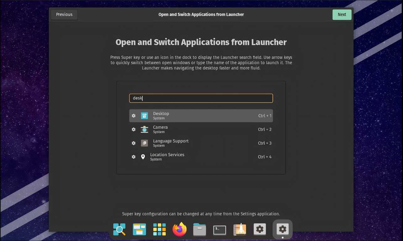 Pop!_OS Gnome tools workspace-super-key-application-launcher