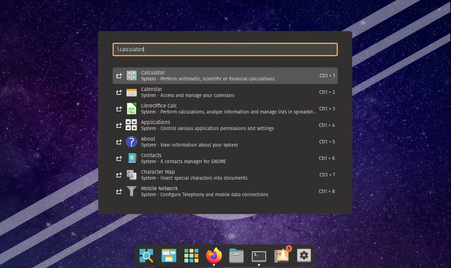 Pop!_OS launcher prefixes for quick access-redundant-features