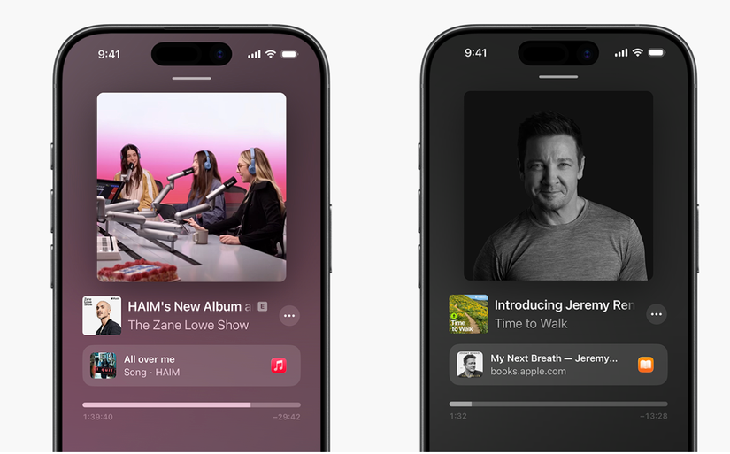 A screenshot of Apple Podcasts timed links on iPhone.