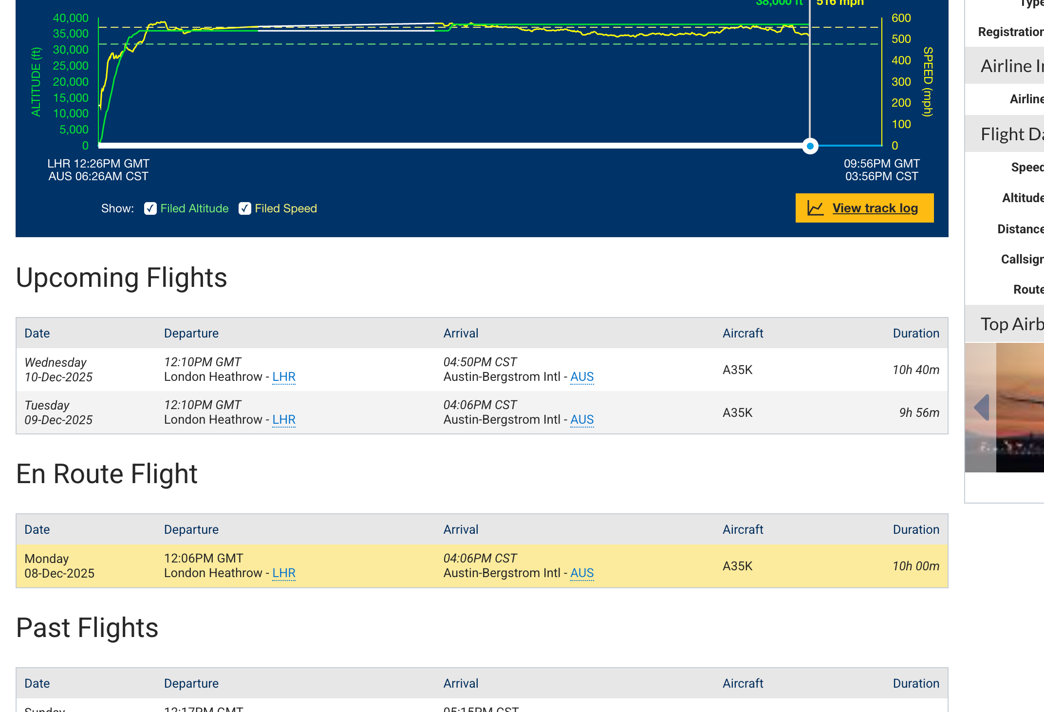 Next Flight Tracking Real-time flight tracking is my new holiday obsession