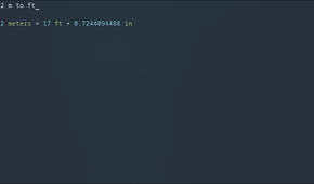 Using Qalc to run unit conversions.