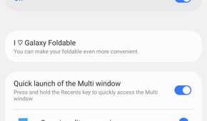 Multitasking features in the Good Lock app on a Samsung phone.