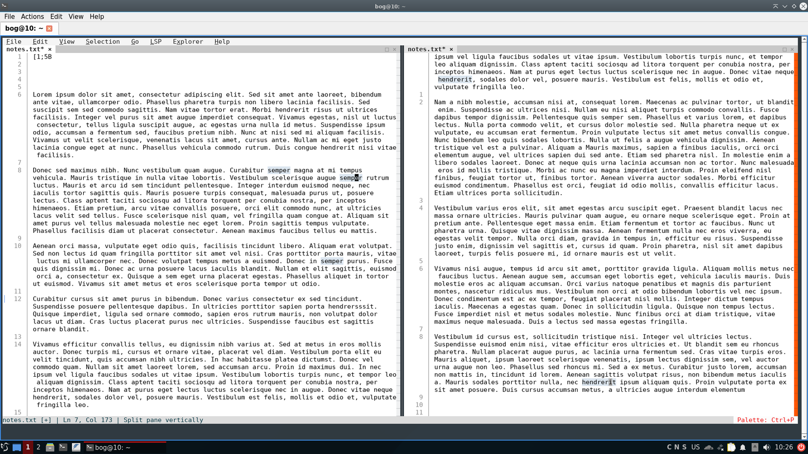 Vista multiplex en Fresh.