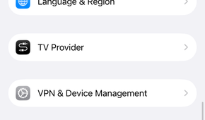 The Transfer or Reset iPhone option in the iPhone General settings.
