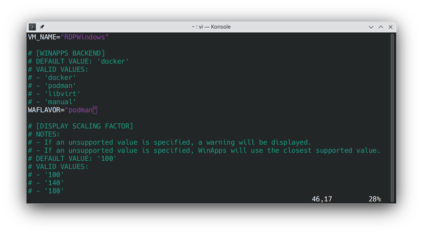 The WinApps configuration file.